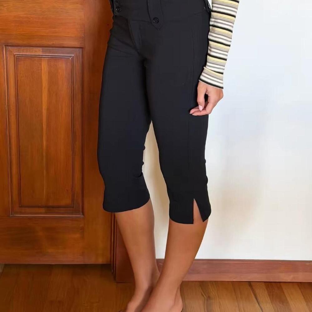 Tiger mist black capri pants